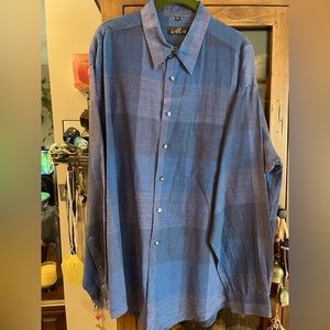Gillio casual dress shirt XL purple/blue